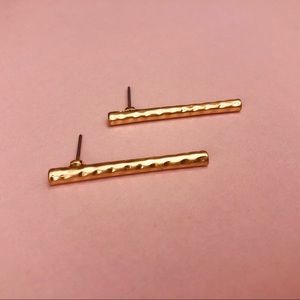 Anthro Minimalist Gold Tone Earrings